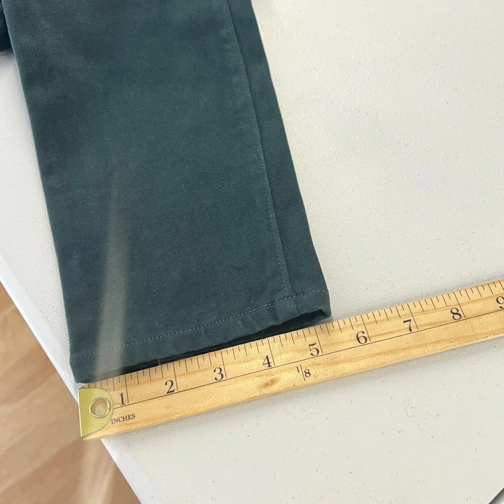 Old Navy Rockstar‎ Jeans Womens 12 Green Brushed Twill Stretch Mid Rise Skinny